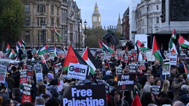 مظاهرات فلسطين في لندن