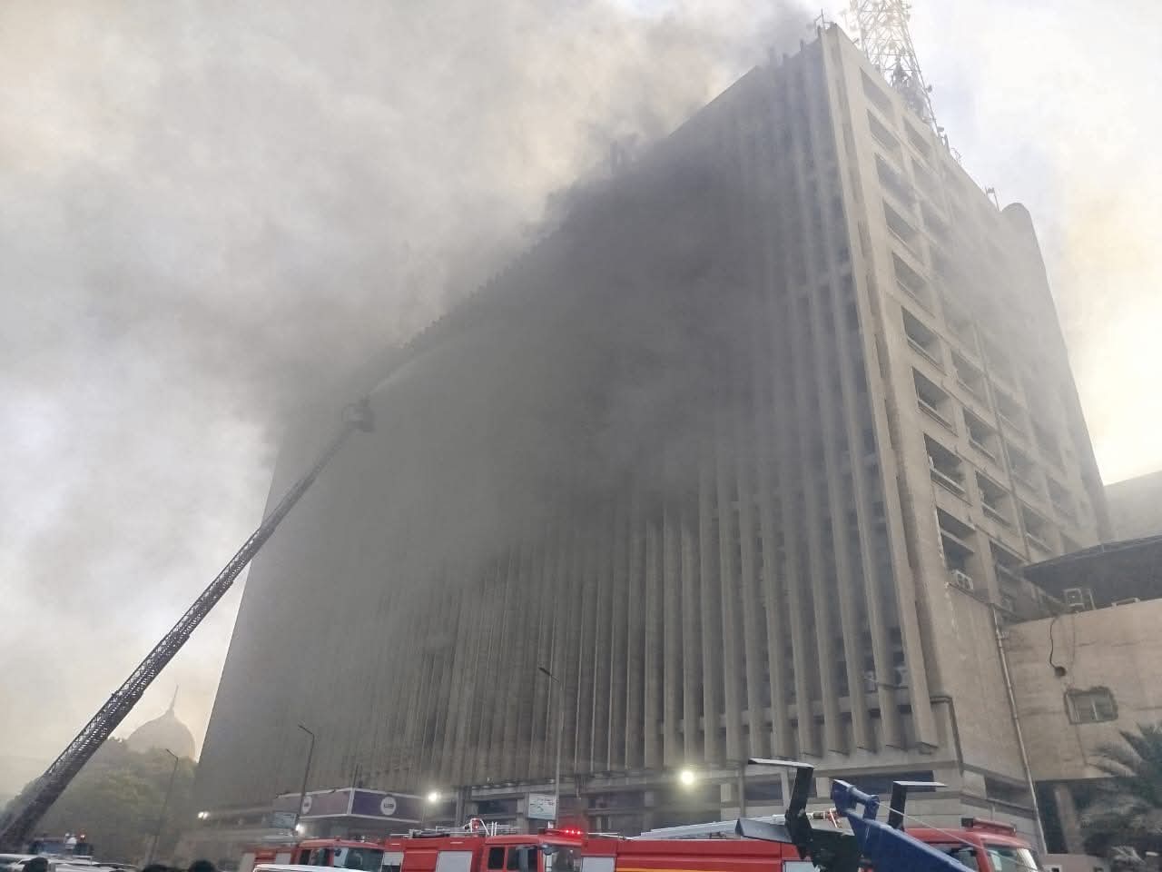 حريق سنترال رمسيس