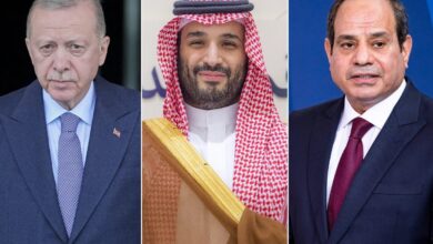 السيسي ومحمد بن سلمان وأردوغان
